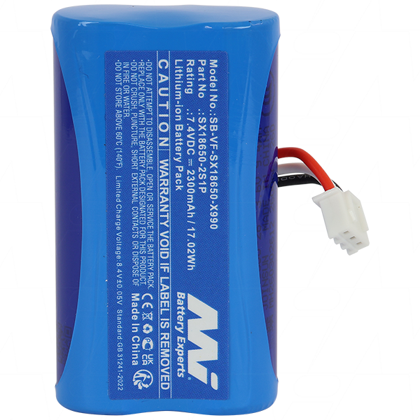 MI Battery Experts SB-VF-SX18650-X990